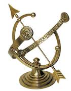 Solid Brass Armillary